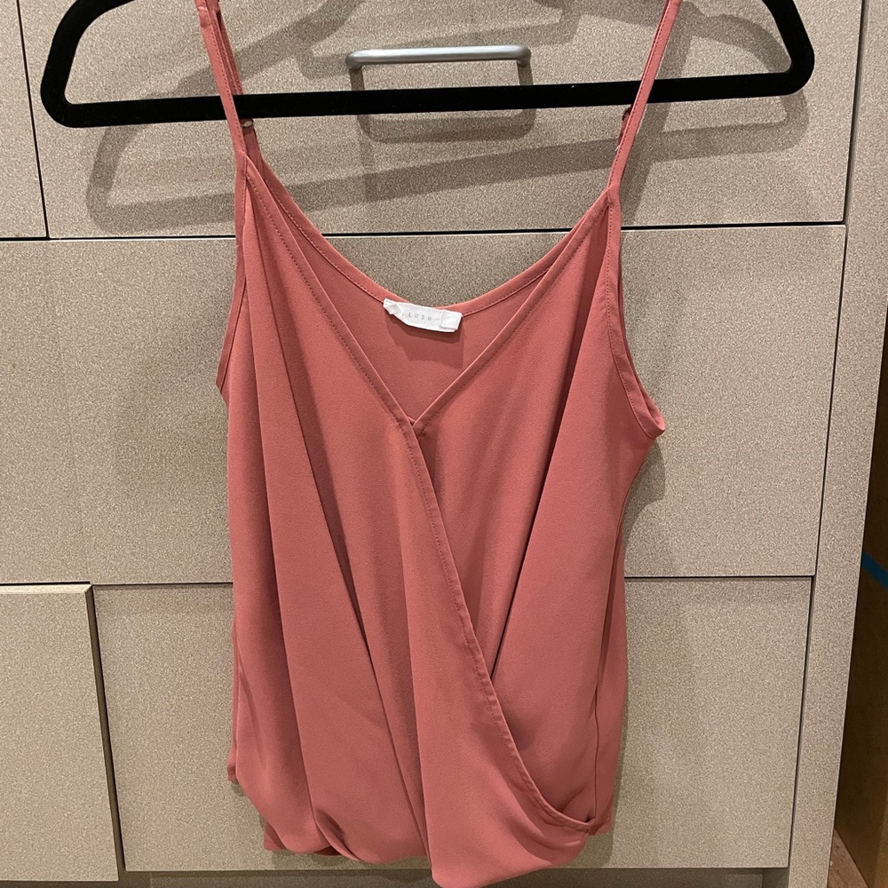 Lush brand, light burnt orange top